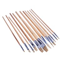 Amtech 12pc Flat Art Brush Set